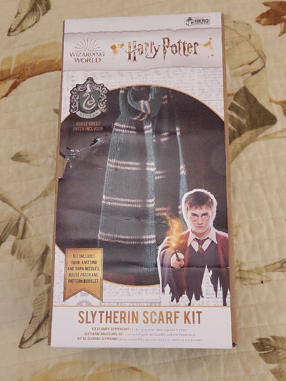 Harry Potter Slytherin Green Scarf Kit